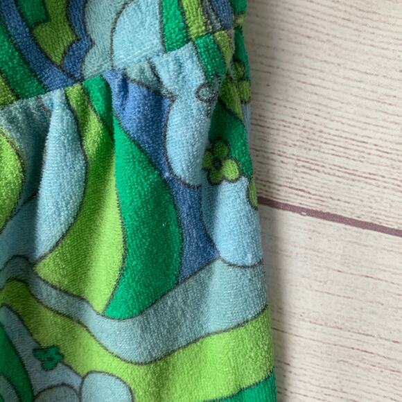 Wild Fable Terry Cloth Romper Floral Short Outfit Bow Front Keyhole Halter Tie S - Picture 10 of 15